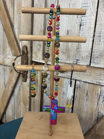 Purple Cross Accessory Set