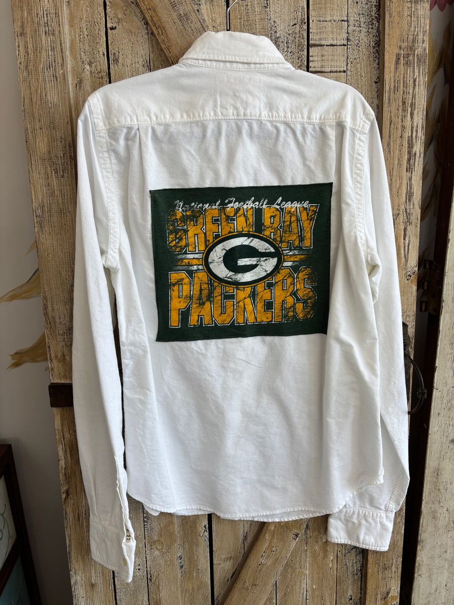 Repurposed Shirt with Green Bay Patch