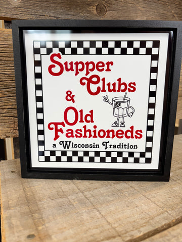 Supper Clubs & Old Fashioneds Shadowbox