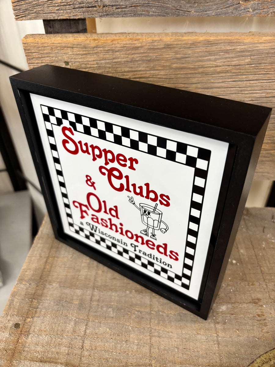 Supper Clubs & Old Fashioneds Shadowbox