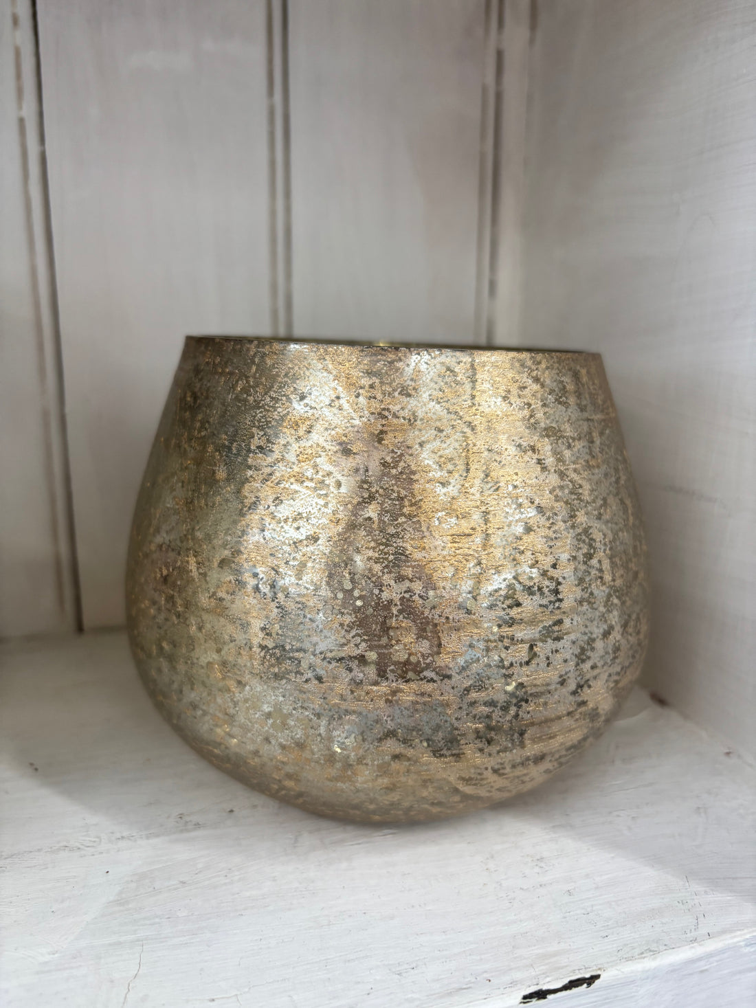 Gold Foil Votive Holder - 4"