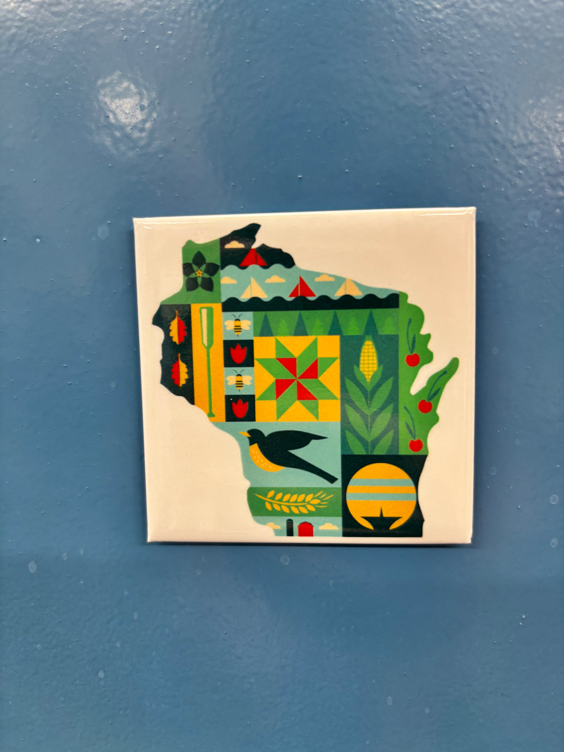 Wisconsin Quilt Magnet
