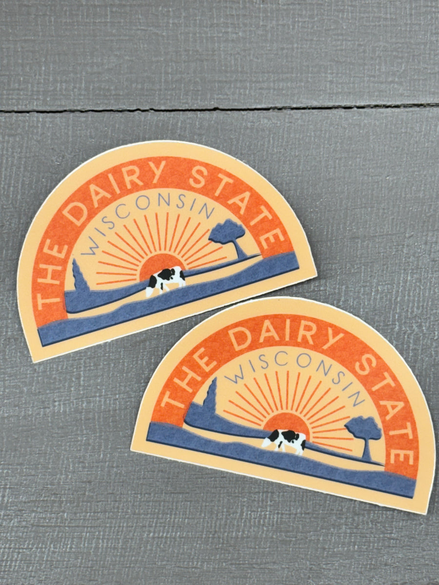 The Dairy State Wisconsin Sticker