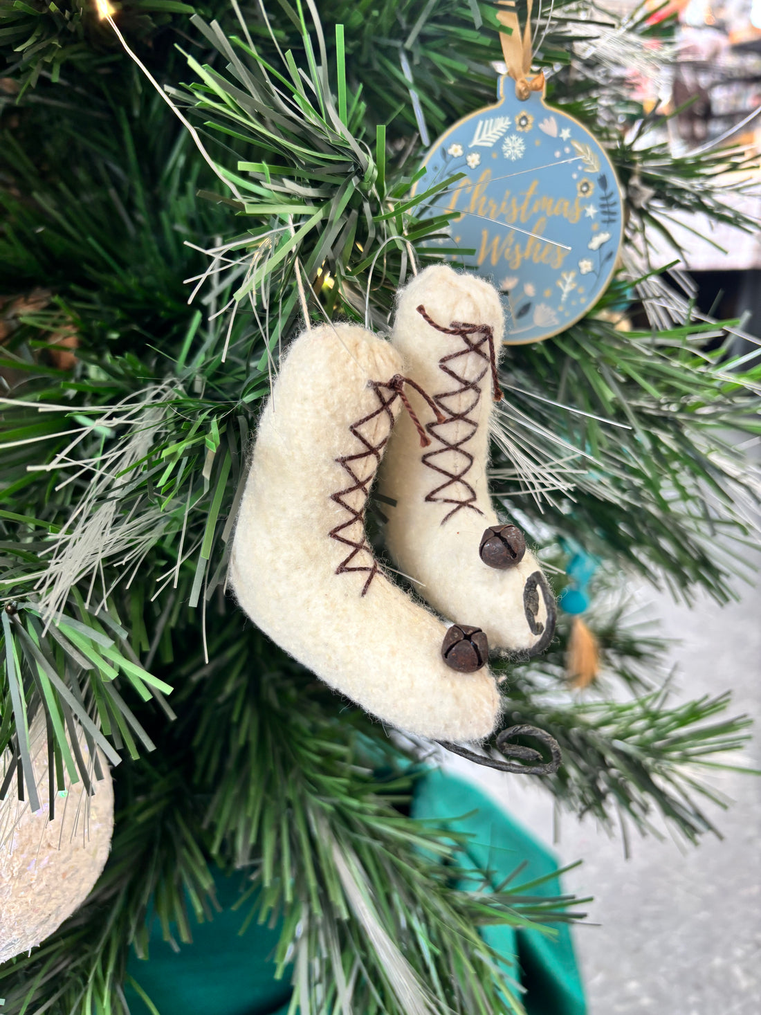 Fabric Ice Skates Ornaments