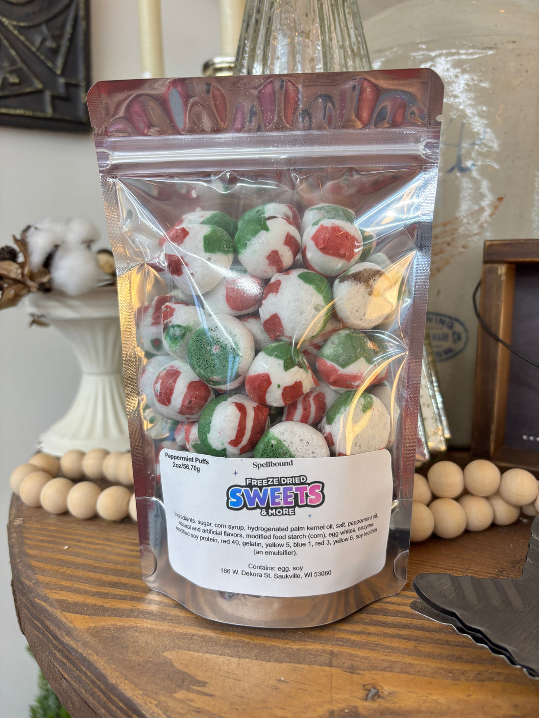 Freeze Dried Peppermint Puffs