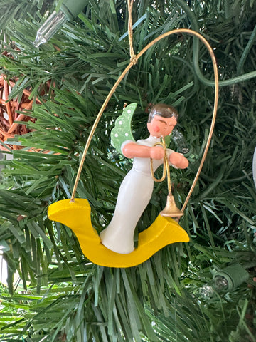Vintage Musical Angel Ornament