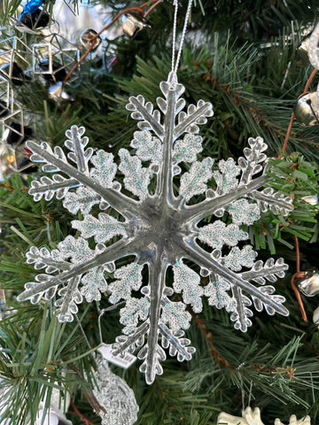 Frosted Snowflake Ornament