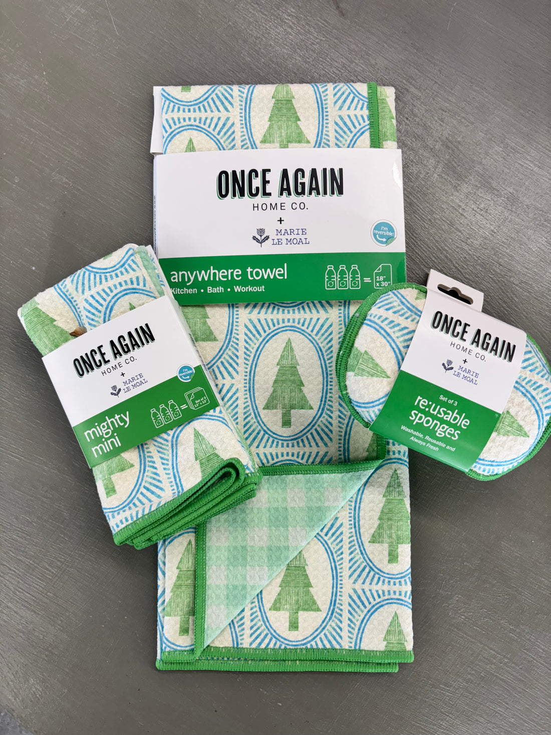 Once Again Home Co - Marie Le Moal Winter Grove: Robins Egg (Reversible)