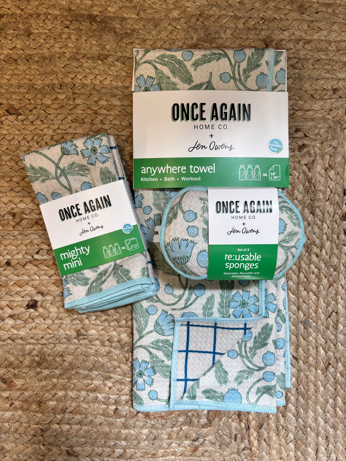 Once Again Home Co - Jen Owens Frenchie: Sage (Reversible)
