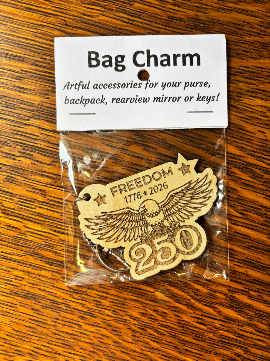 Laser Cut Bag Charm - USA 250