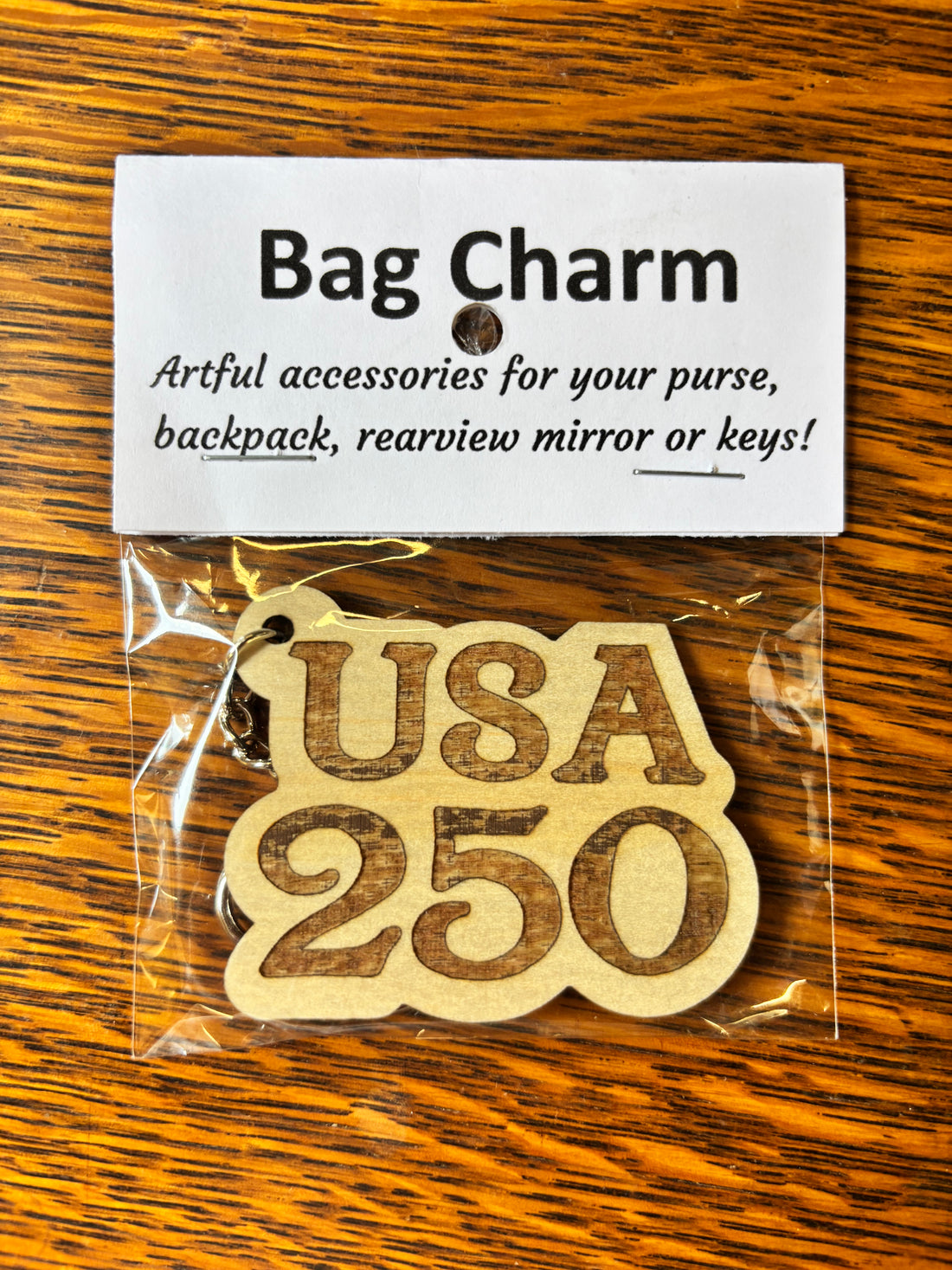 Laser Cut Bag Charm - USA 250