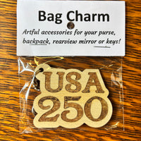 Laser Cut Bag Charm - USA 250
