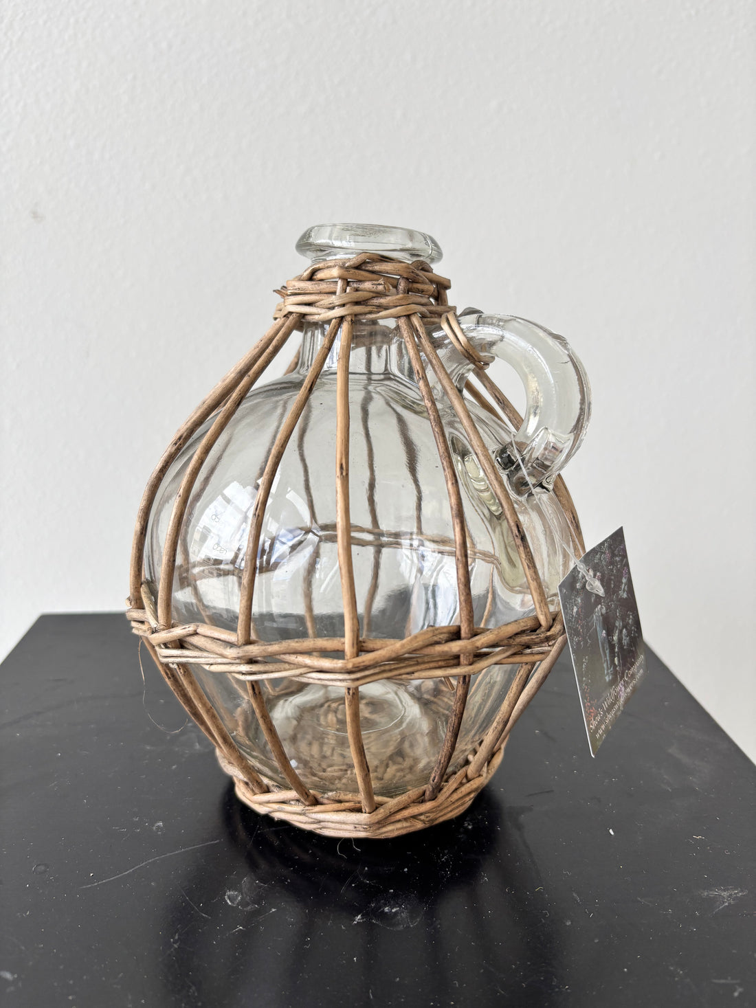 Wicker Round Vase