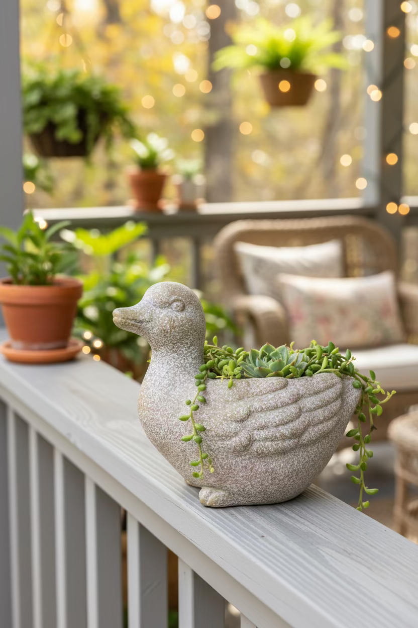 Duck Planter - 6.5"