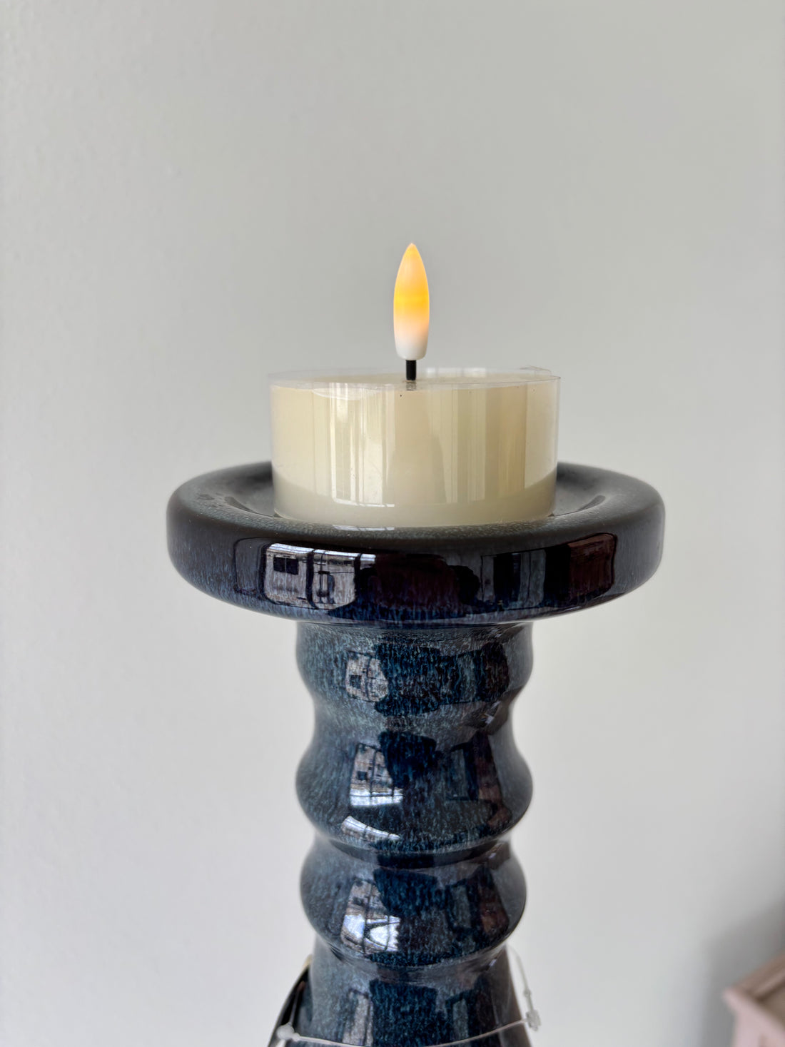 Cream Jumbo Tealight 3D Flame