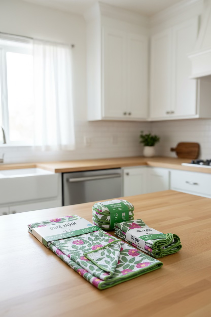 Once Again Home Co - KN Beach Roses: Flourite Green (Reversible)