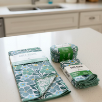 Once Again Home Co - CC Linda Splatter: Menthe Green (Reversible)