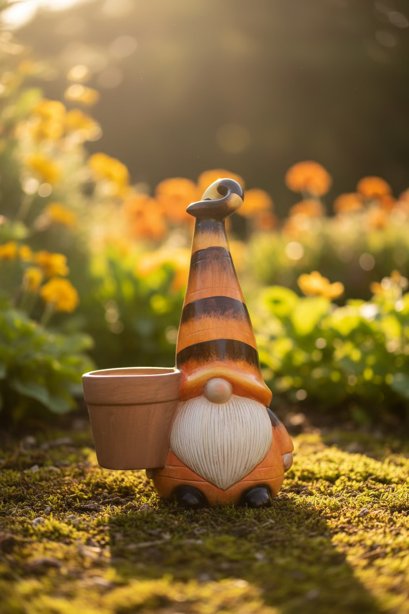 Honey Bee Gnome With Basket