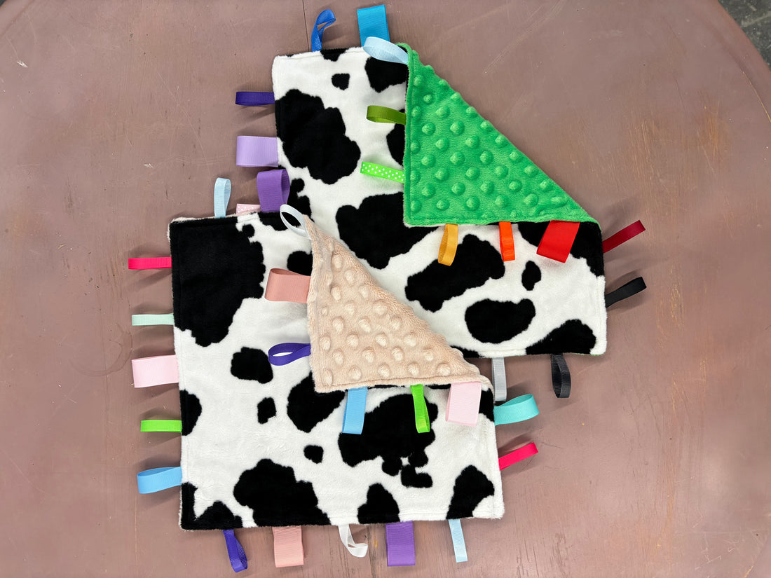 Cow Print Baby Taggy