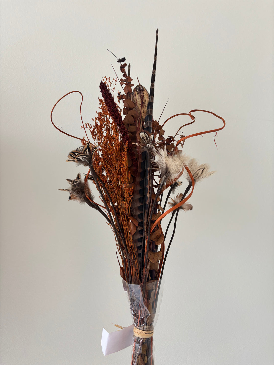 Pheasant Feather Bouquet - Burnt Orange