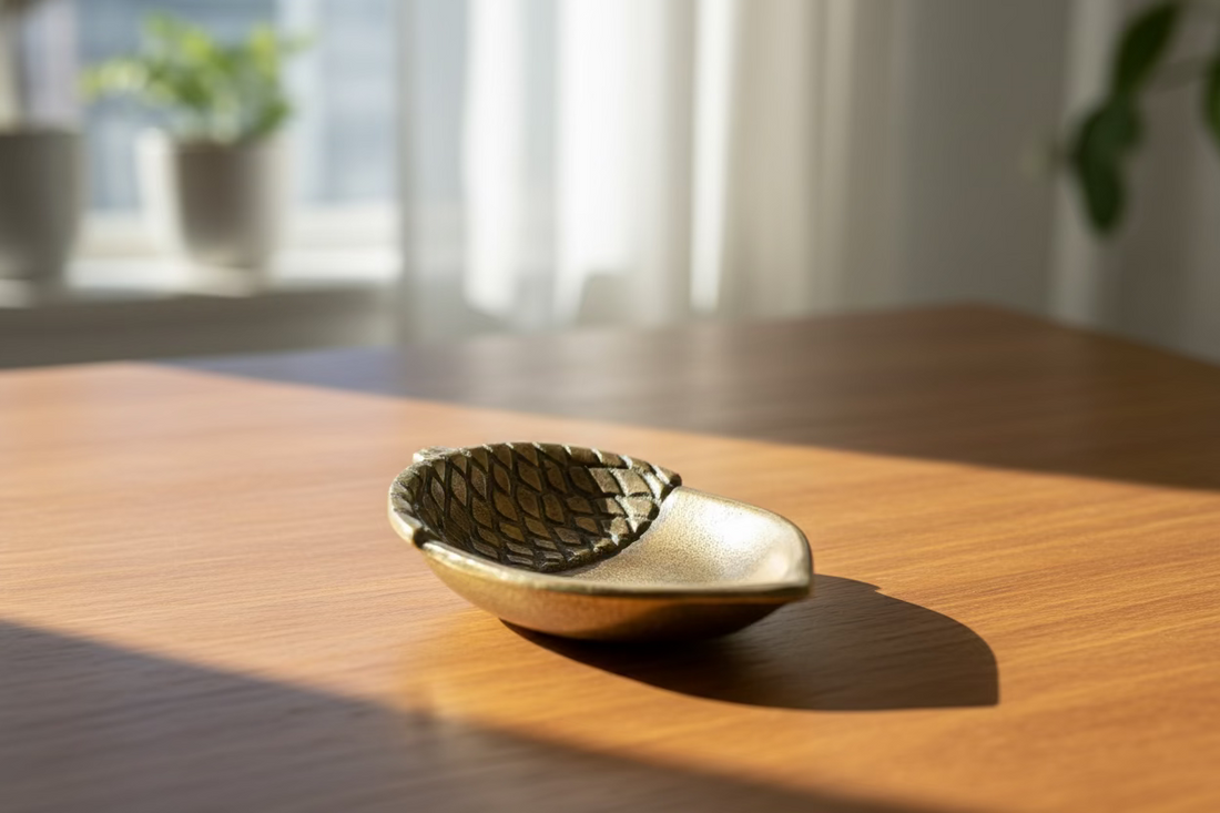 Brass Acorn Tray