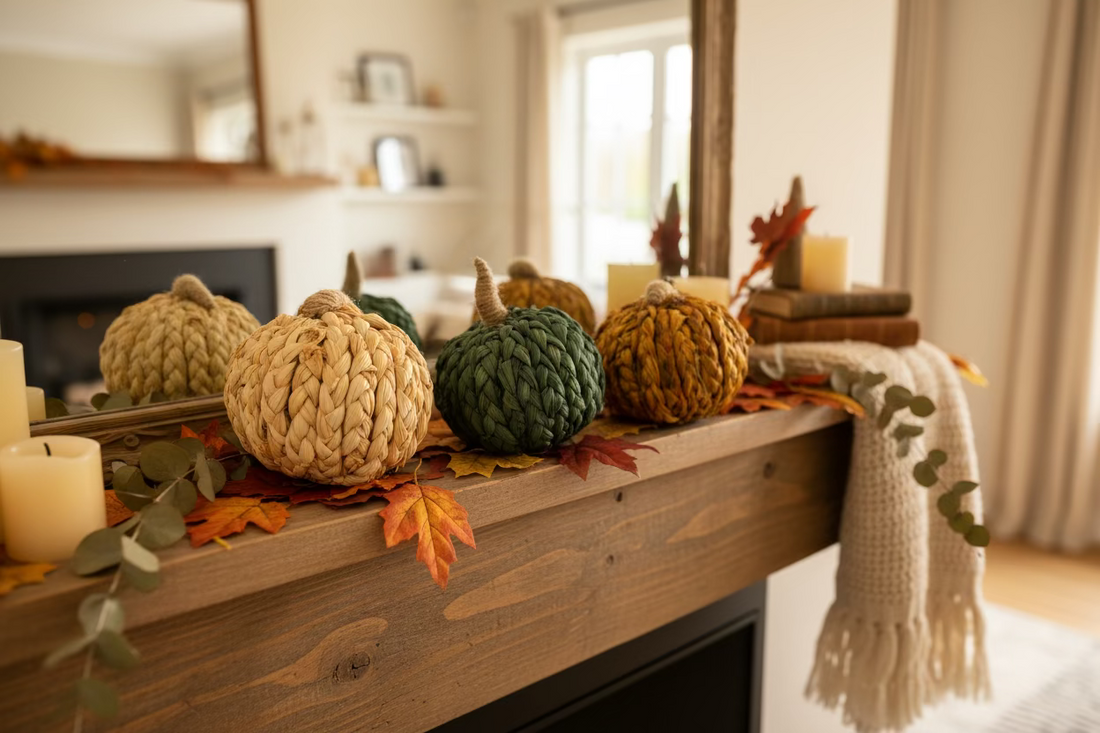 Rope Pumpkins - 4"