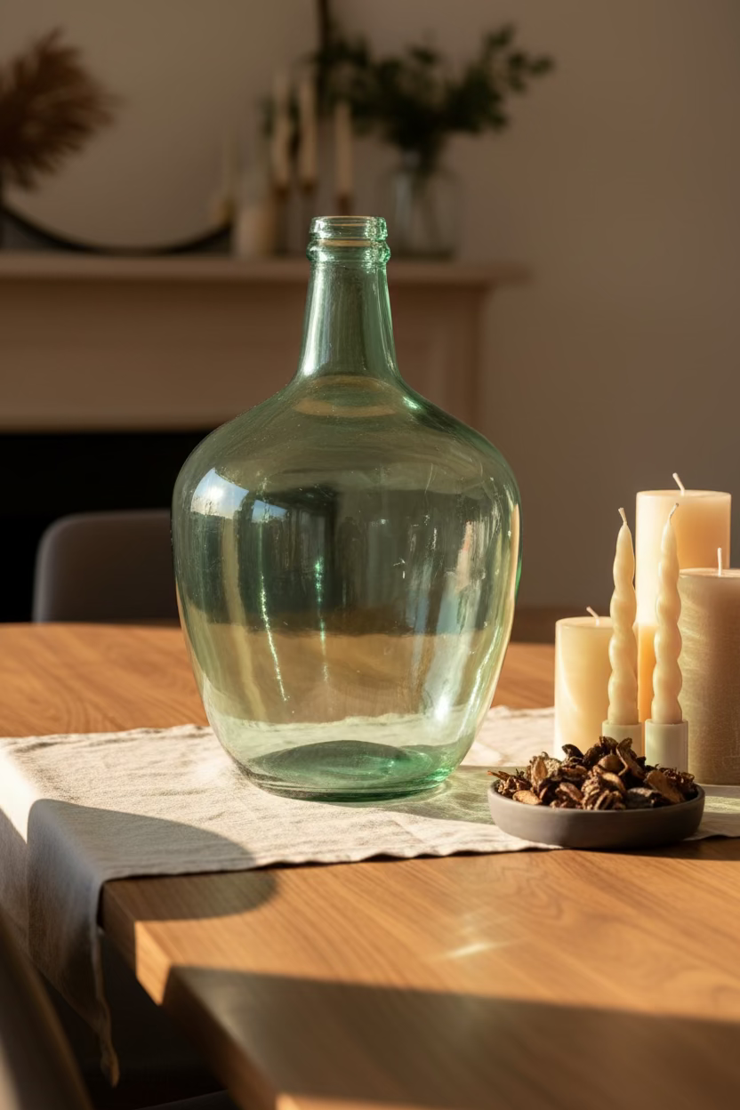 Blush Blue Bottle - 10"