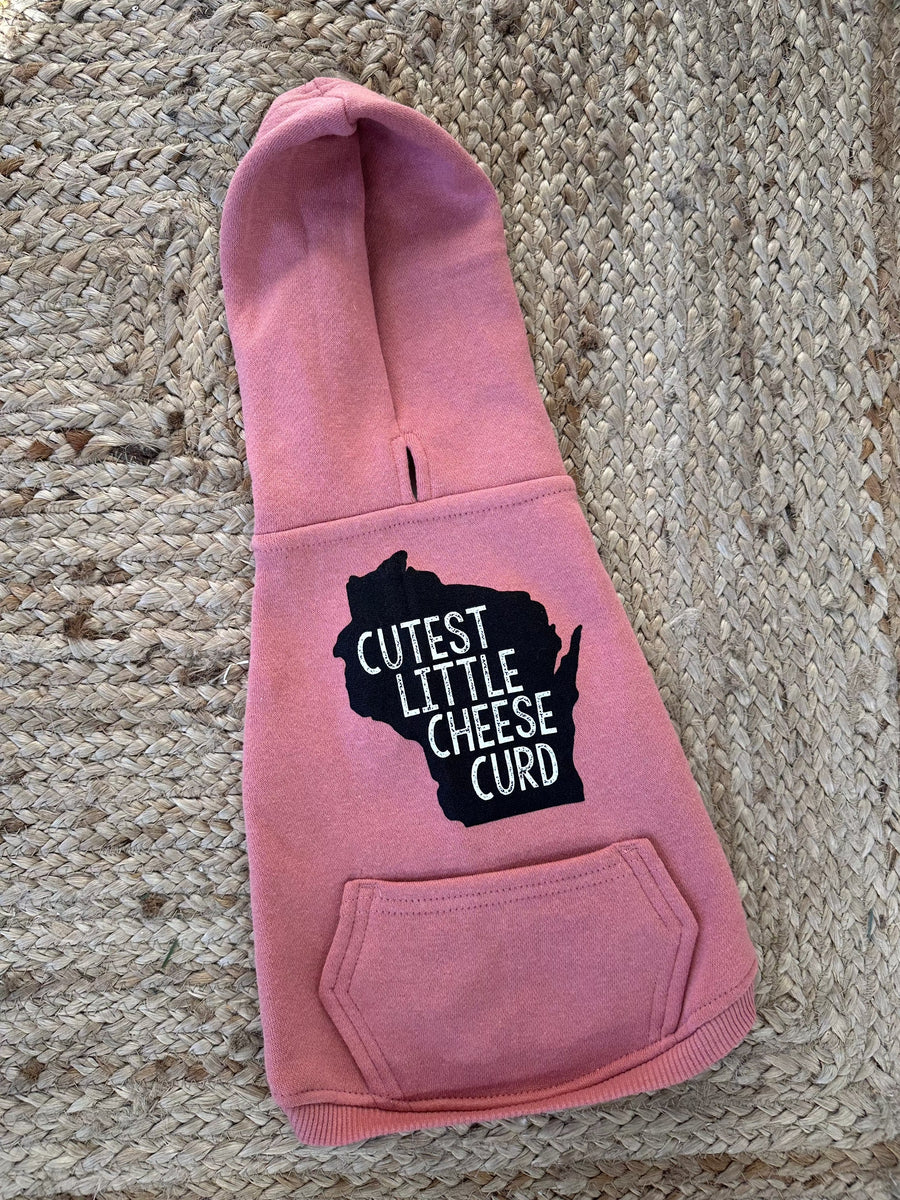 Cutest Little Cheese Curd Pet Hoodie - Mauve