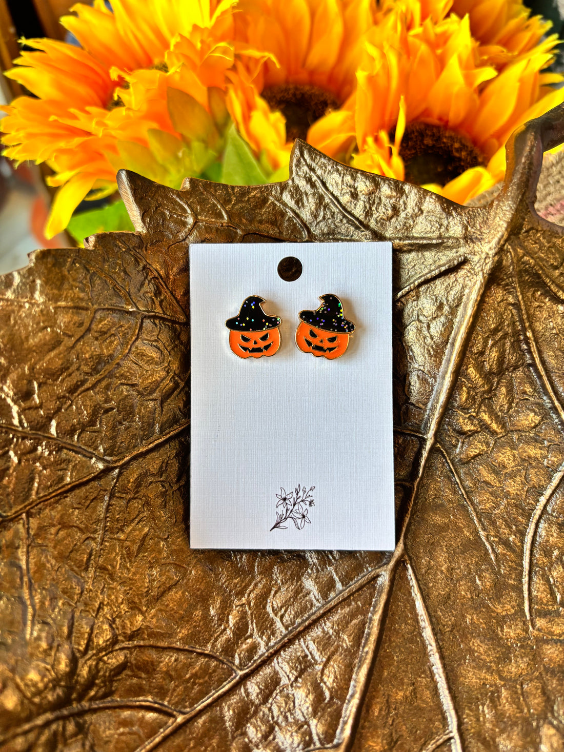 Enamel Halloween Stud Earrings