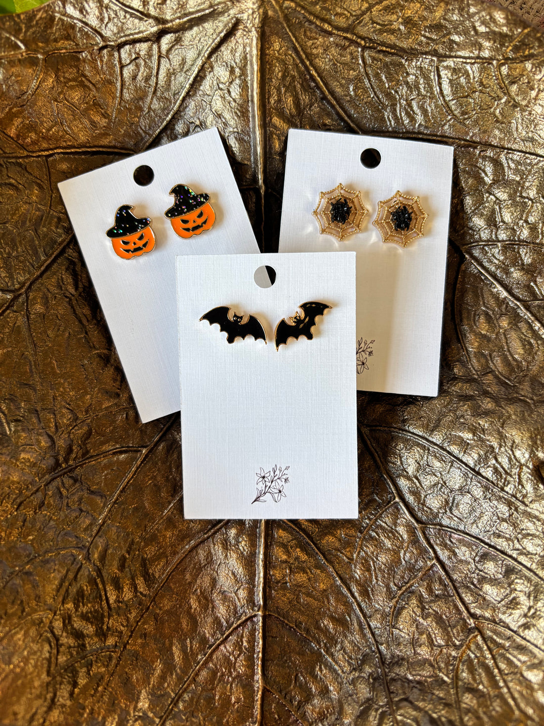 Enamel Halloween Stud Earrings