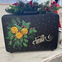 Faith + Bells Decorated Suitcase