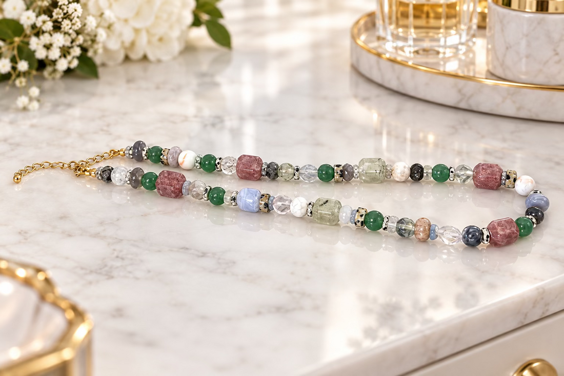 Beaded Necklace - Multi Shape
