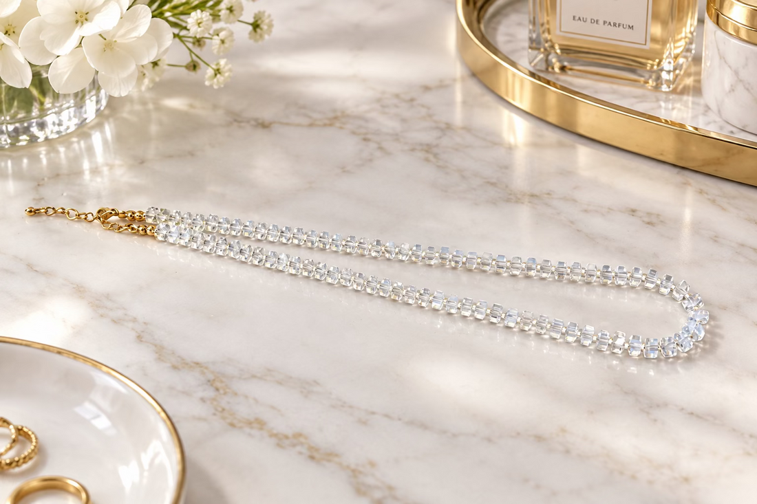 Beaded Necklace - Iridescent