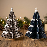Handcrafted Paper Trees - Buffalo Plaid