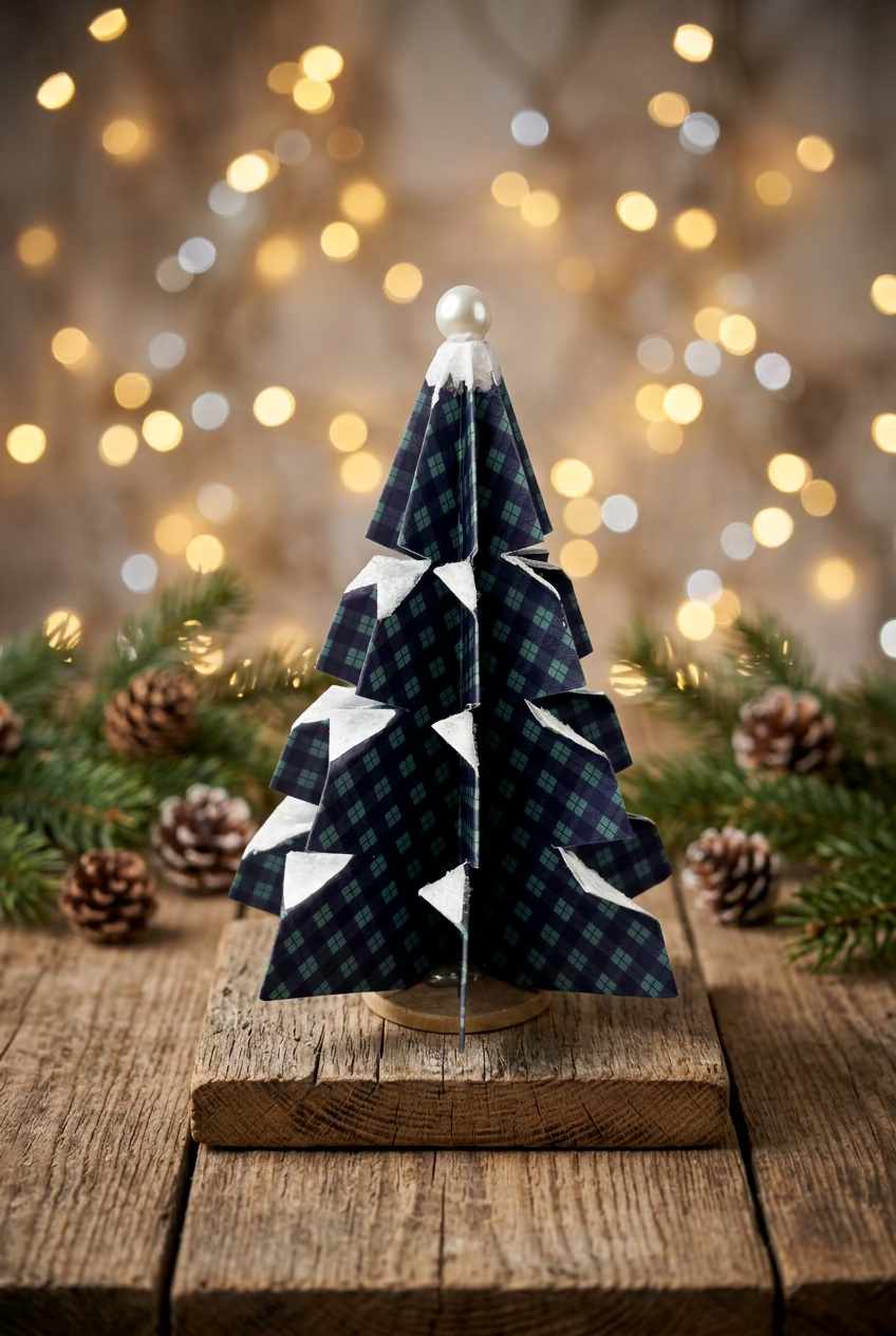 Handcrafted Paper Trees - Buffalo Plaid