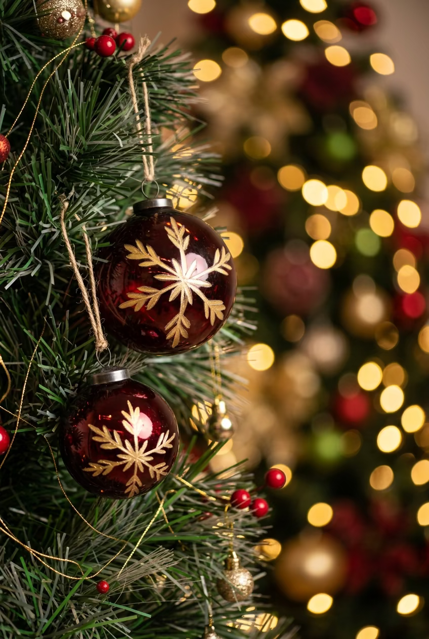 Red Snowflake Ornament