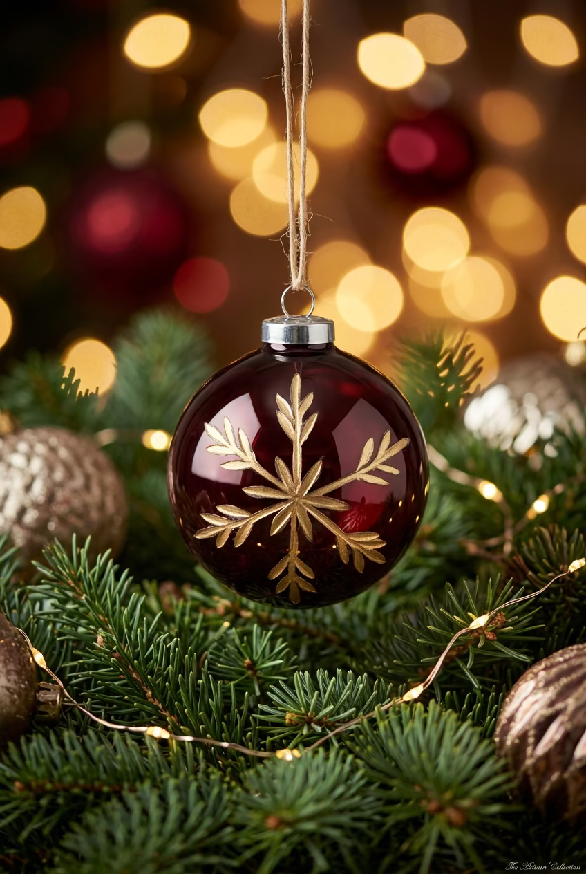 Red Snowflake Ornament