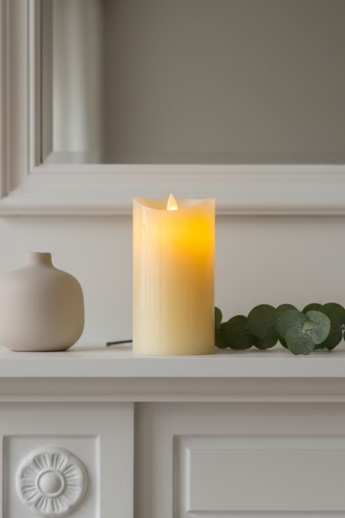 Wax LED Pillar Candle