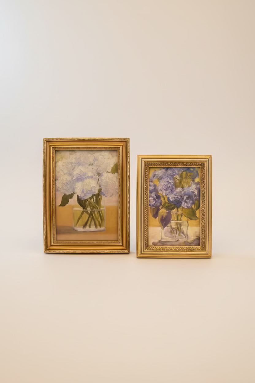 Gold Edge Deco Hydrangea Frame