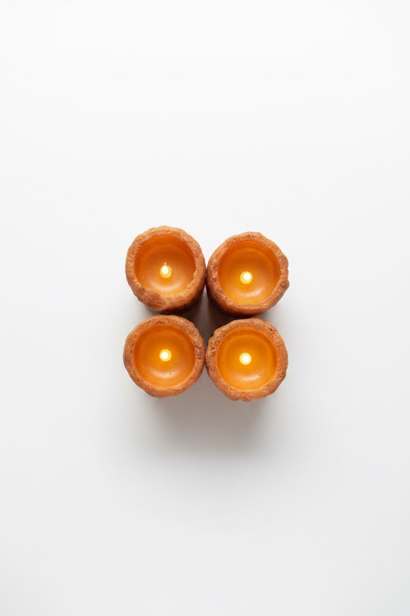 Orange Candle Pillar
