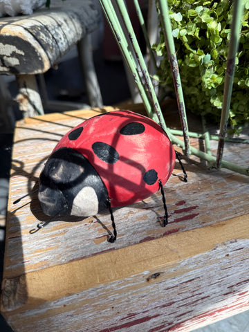 Wooden Ladybug Sitter