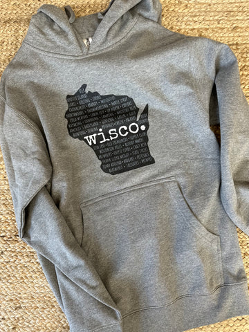 All Things Wisco. Hooded Sweatshirt