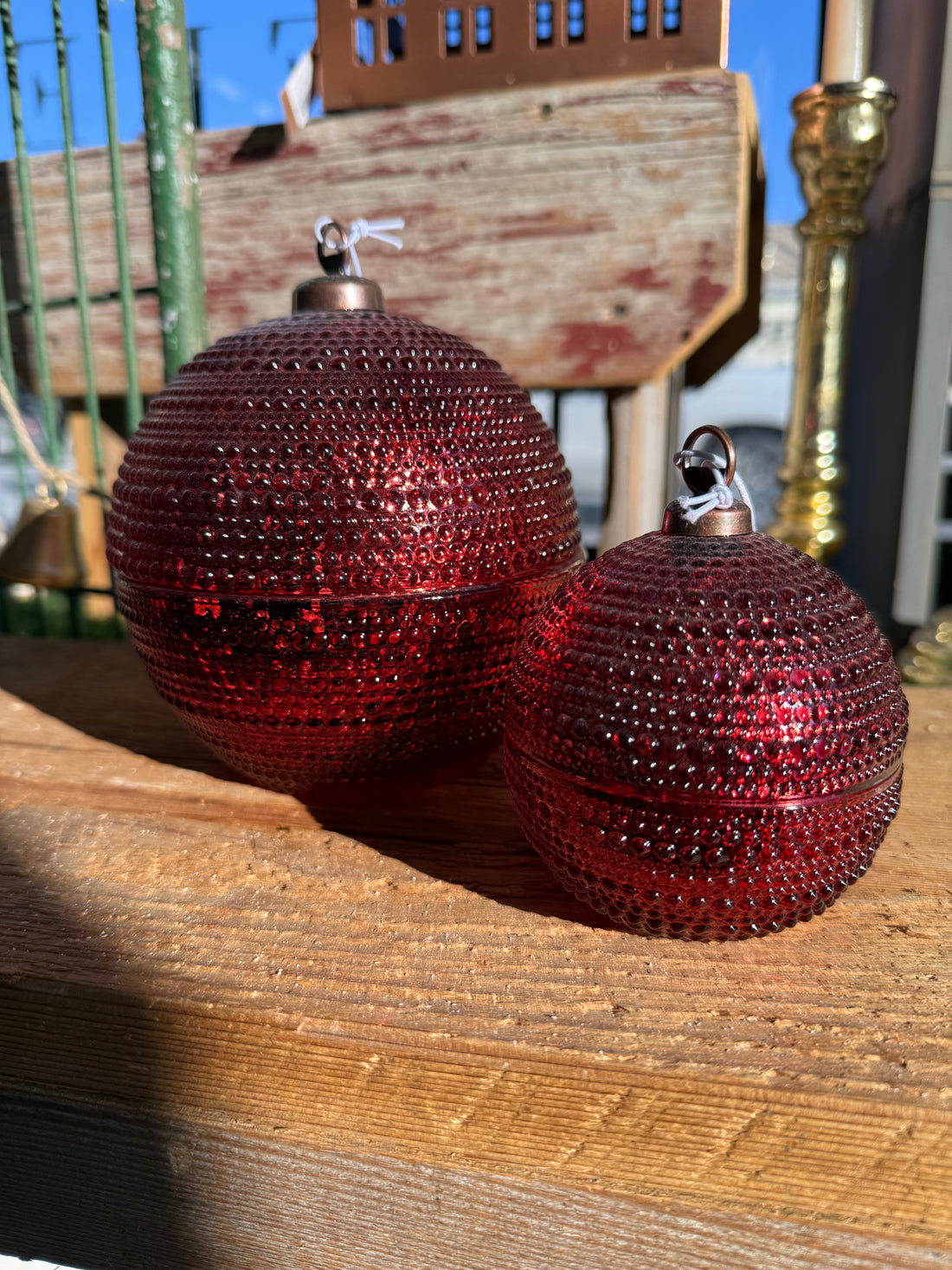 Red Dots Ornament Jar