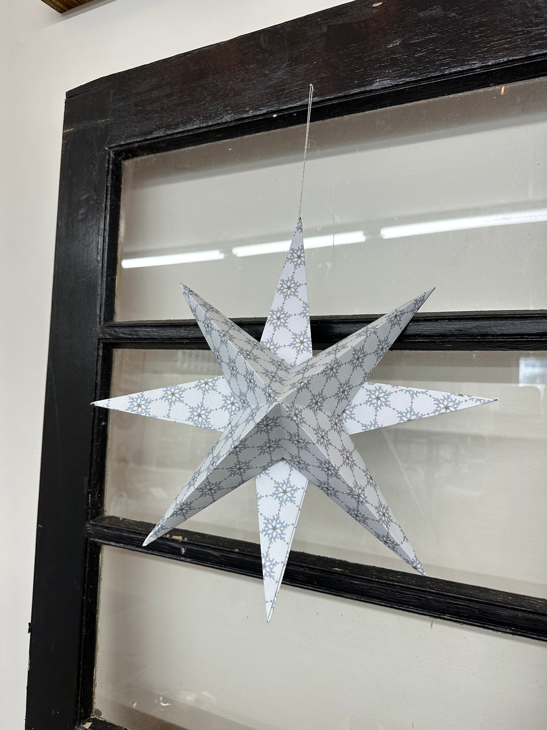 Hanging Stars - Blue Snowflake