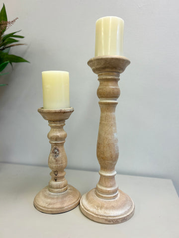 Wooden Candlesticks