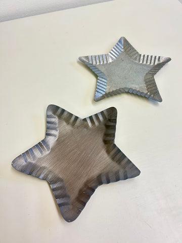 Star Tin Plate Decor