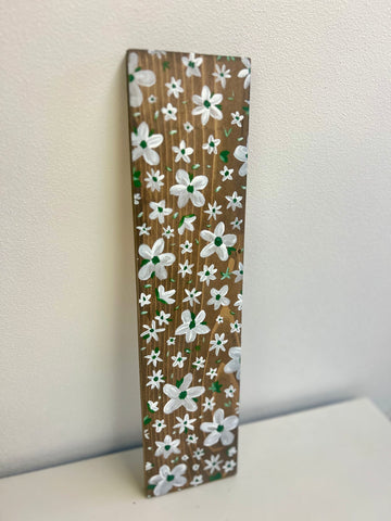 Painted Flower Plank