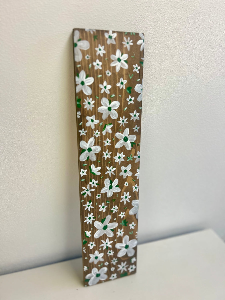 Painted Flower Plank