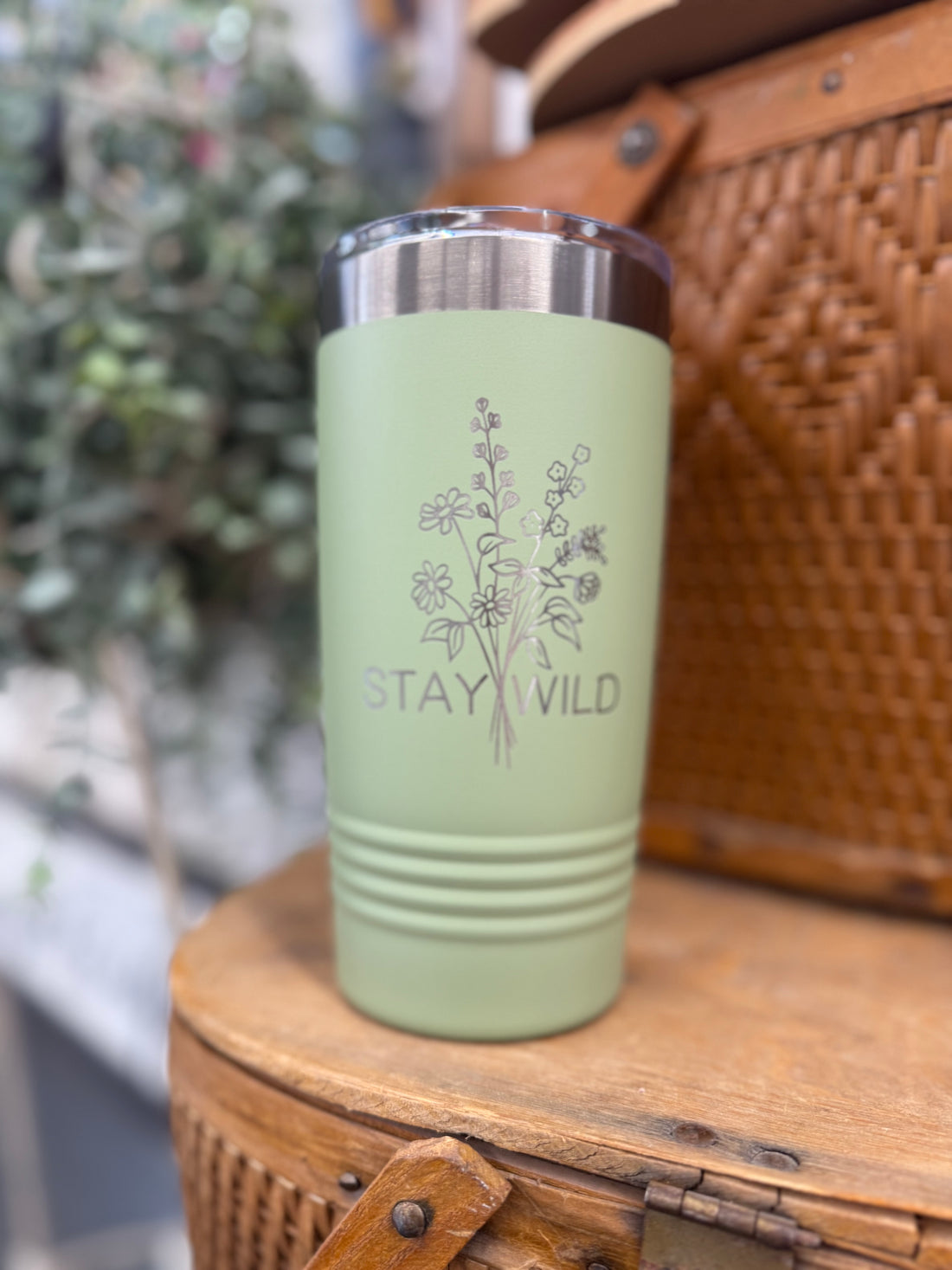 Stay Wild Floral Tumbler