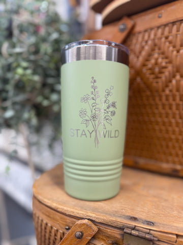 Stay Wild Floral Tumbler